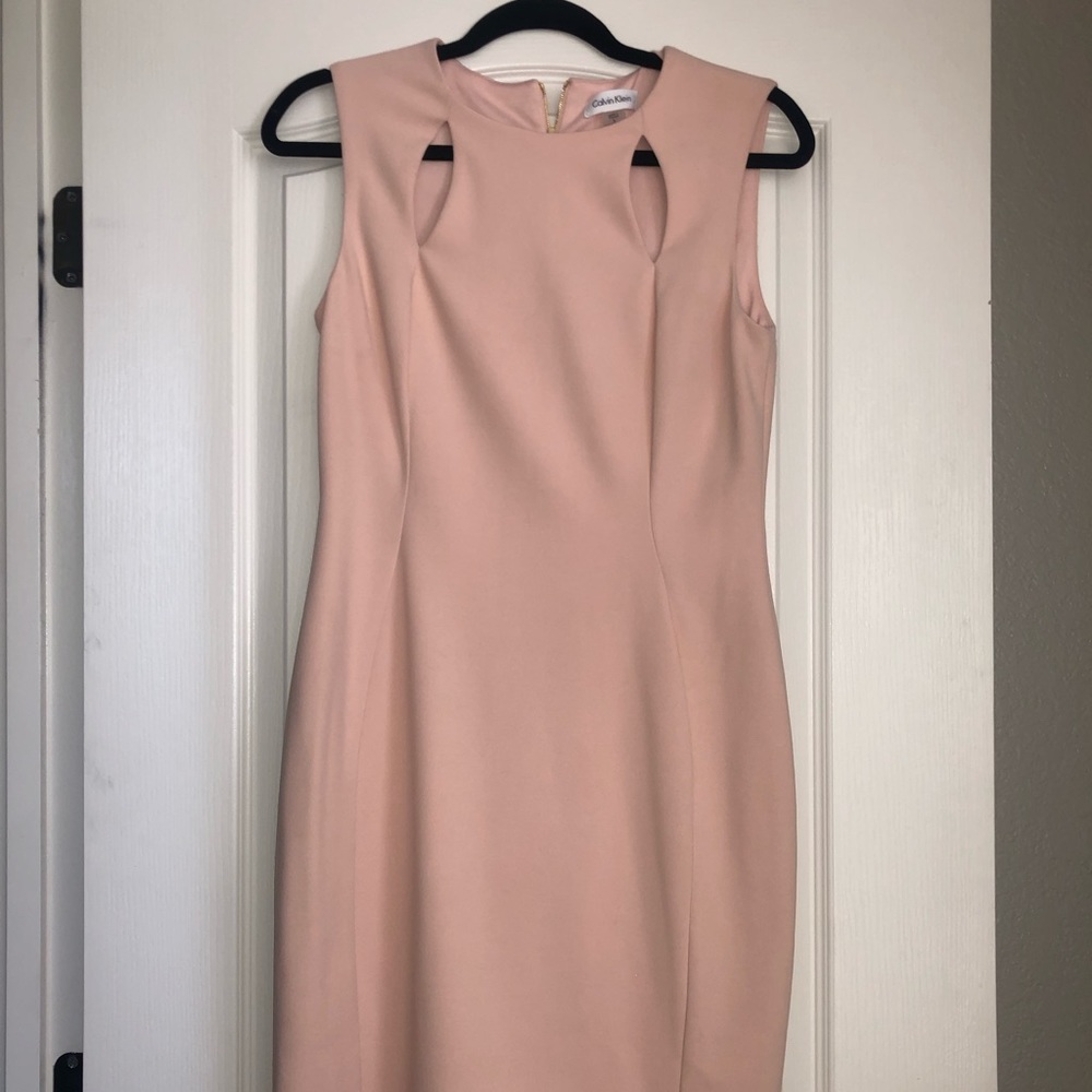 NWT Calvin Klein blush pink dress